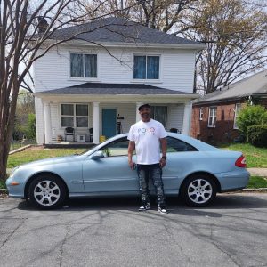 Antoine with his car